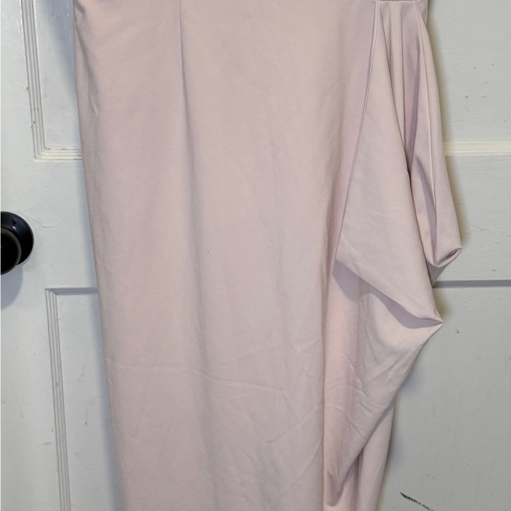 Halston Heritage blush dress